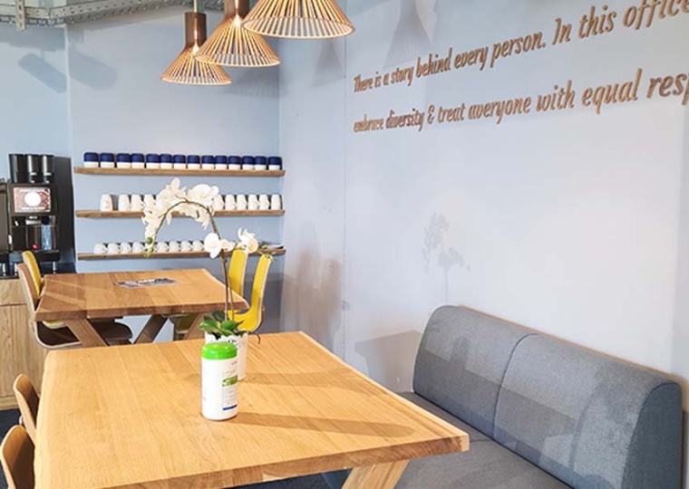 Stehtische Kaffeecke